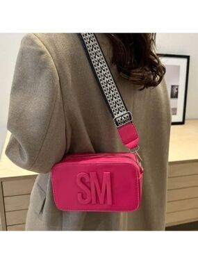 Crossbody Bag Vegan Leather Adjustable Strap